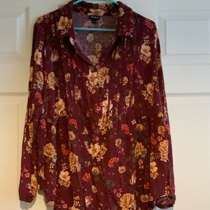 Torrid peplum blouse size 2